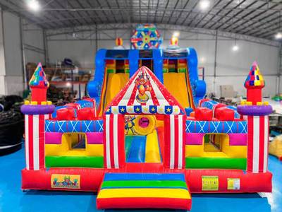 Коммерческий надувной батут «Парк развлечений» 10*6*6 м