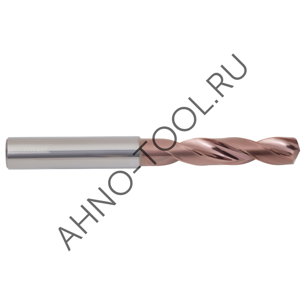 Сверло  8.6мм  твердосплавное 3D без подвода СОЖ. SP-X800030860 VHM AHNO по стали, чугуну, нерж. и ж