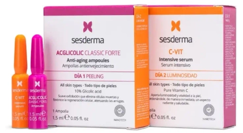 Sesderma TREATMENT FLASH PEELING + LUMINOSITY | НАБОР ДЛЯ ДОМАШНЕГО ПИЛИНГА «СИЯНИЕ»