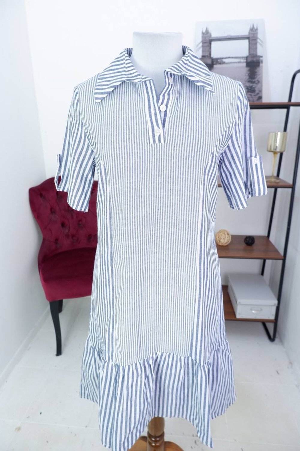 Платье Deniza в полоску, визуально 48 размер, новое