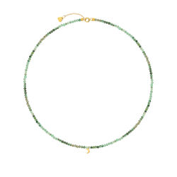 чокер из изумрудов с месяцем на замке