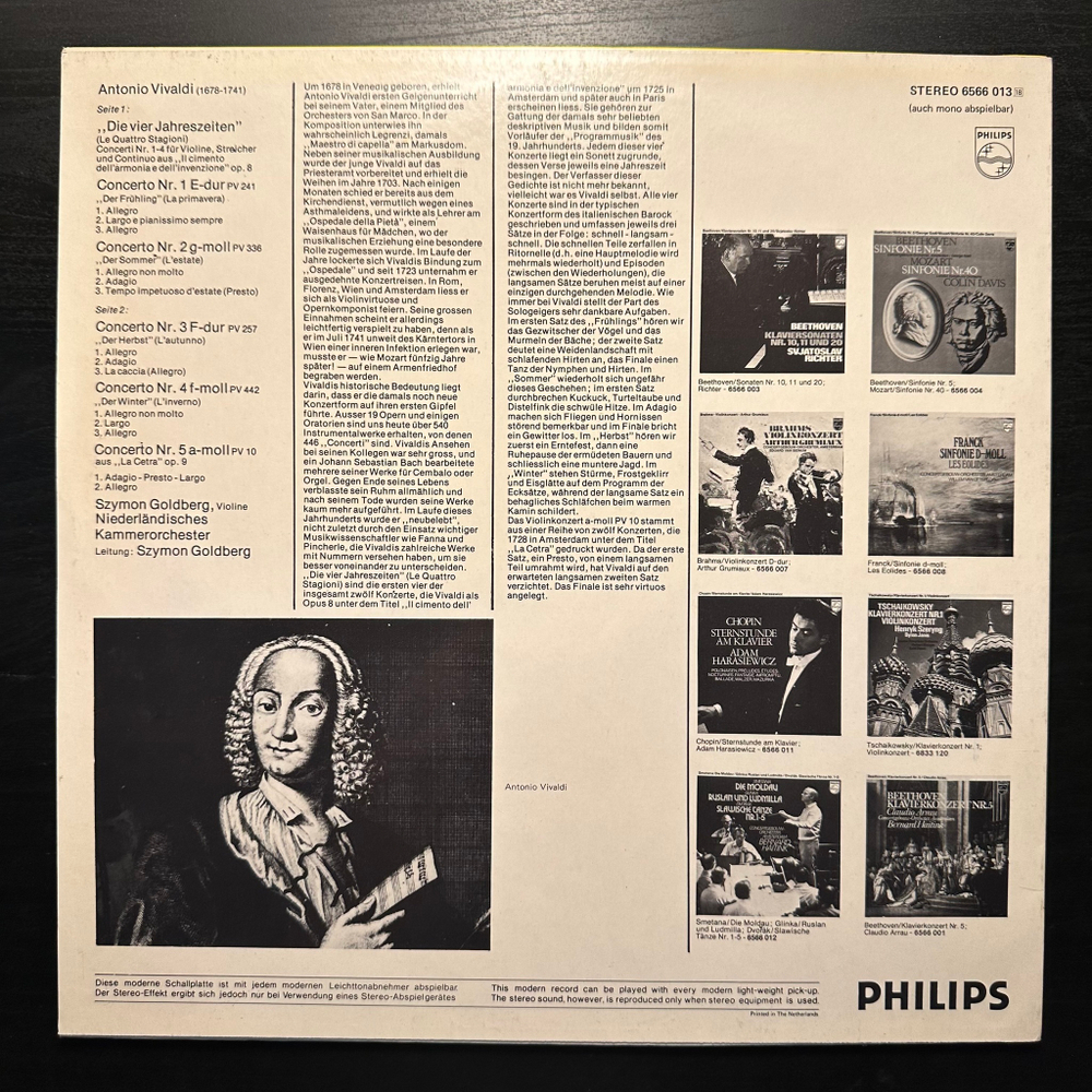 Вивальди - Времена года (Голландия 1974г.)