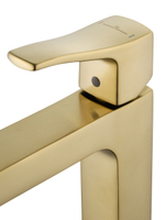 Смеситель для раковины высокий WONZON & WOGHAND FLEX, Брашированное золото (WW-88019072-BG)