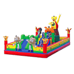 Коммерческий надувной батут "Озорные свинки"