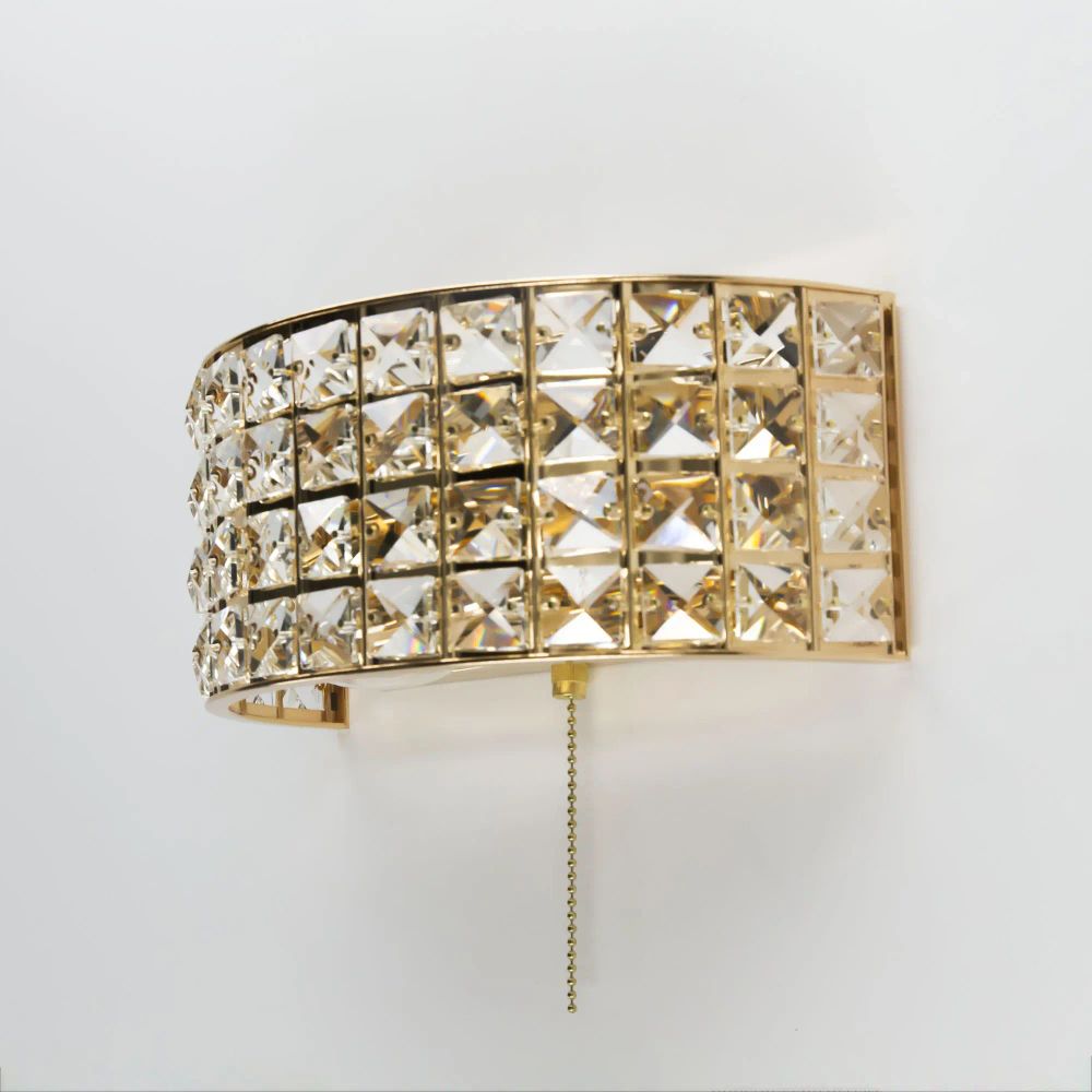 Citilux Портал CL324302 Бра хрустальное с выключателем Золото