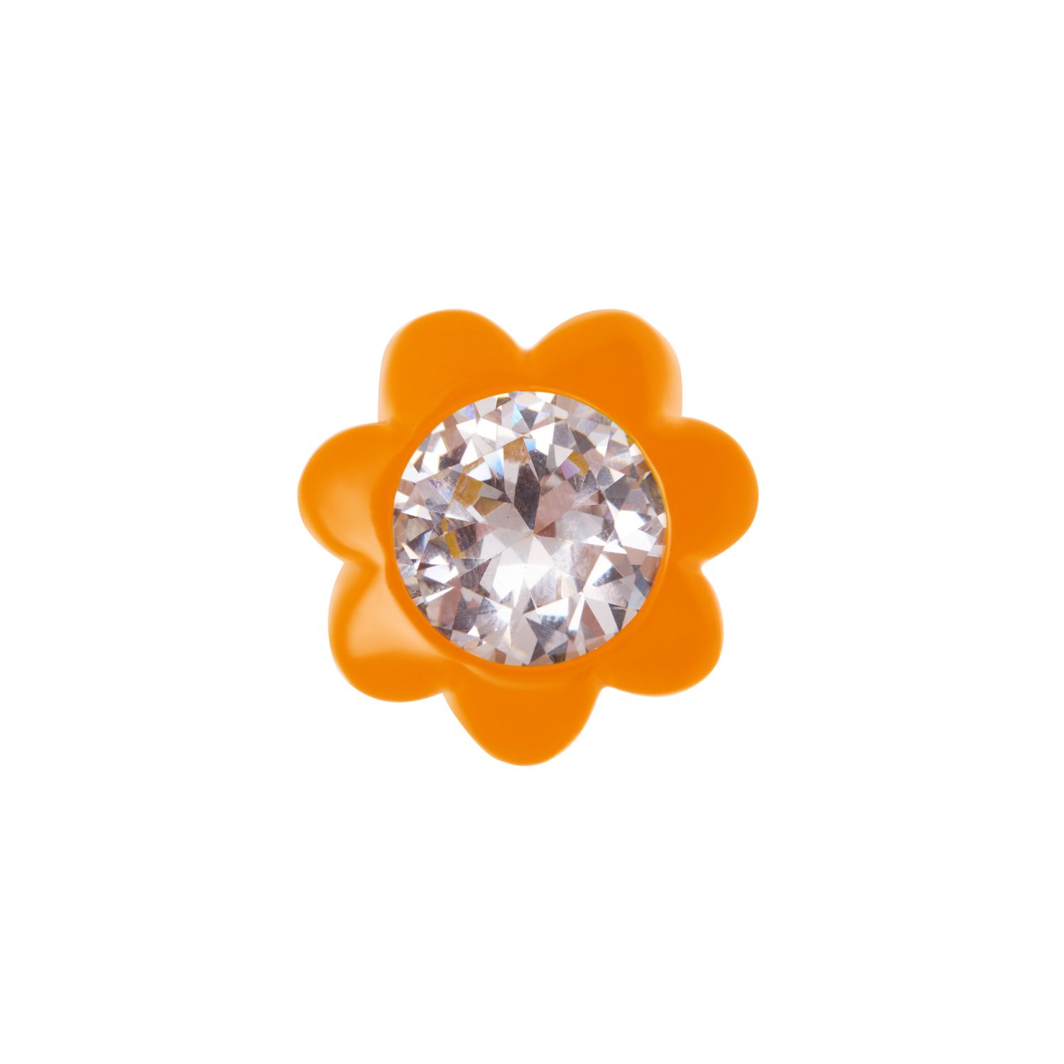 Кольцо Flower Shape Pvc Ring - Orange
