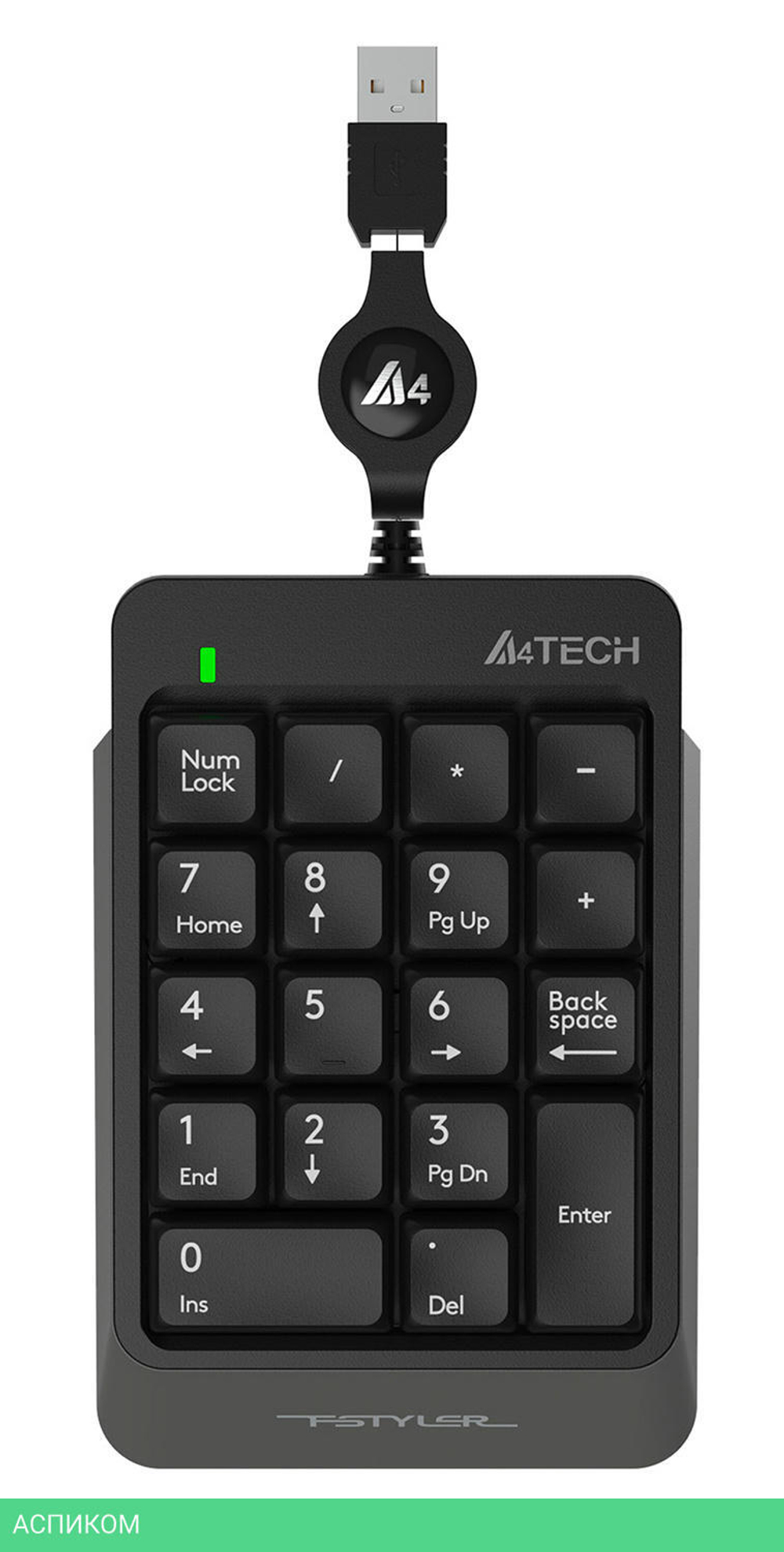Цифровой блок A4Tech Fstyler серый (FK13)