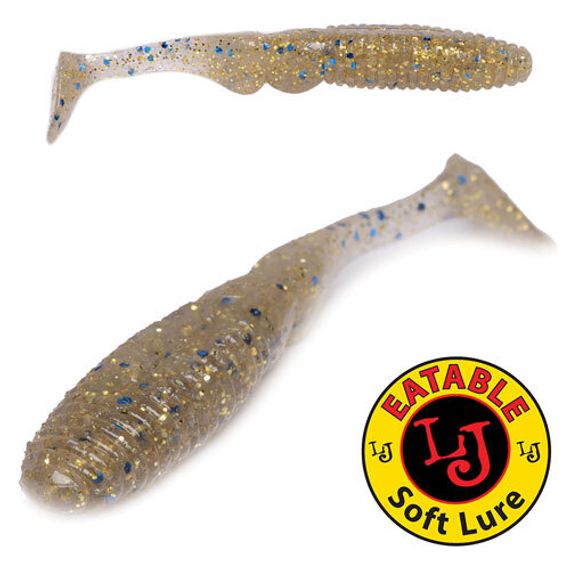 Виброхвосты съедобные LJ Pro Series MISTER GREEDY 3.0in (7,6 см), цв. CA35, 7 шт.