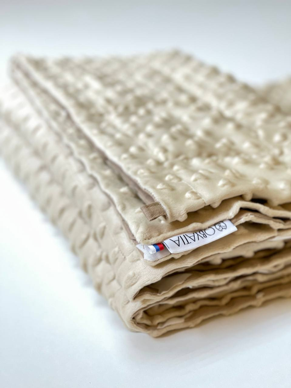 Утяжеленное одеяло-плед Obyatia со стеклянными микросферами 140х200 / 8кг