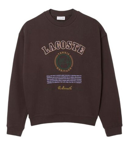 Куртка теннисная Lacoste Heritage Embroidery Fleece - brown