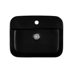 Раковина накладная для установки на столешницу AQUATEK ВЕГА  AQ5506-MB 500*395*140, с отверстием под смеситель, матовый черный