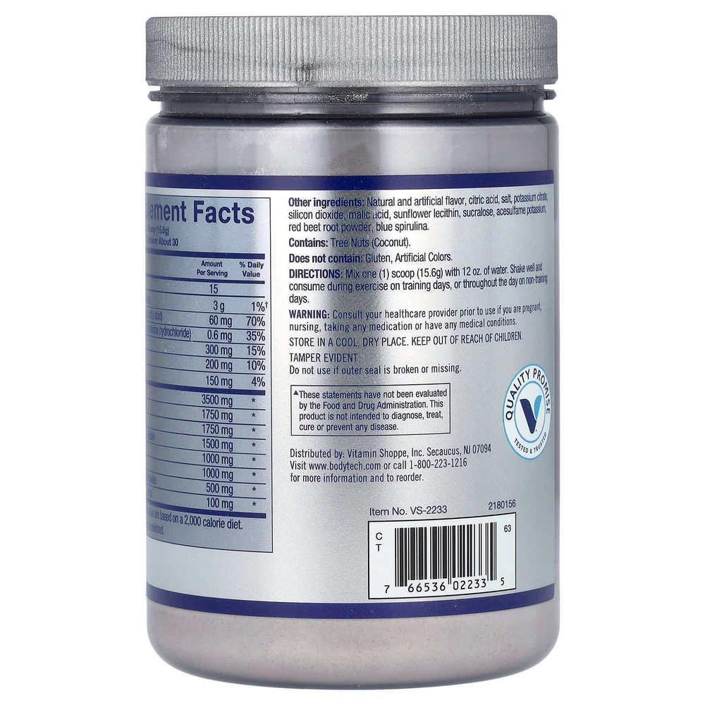 BodyTech, Elite, Ultimate BCAA, со вкусом винограда, 468 г (16,5 унции)