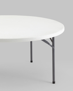 Стол круглый складной пластиковый Кейт 160