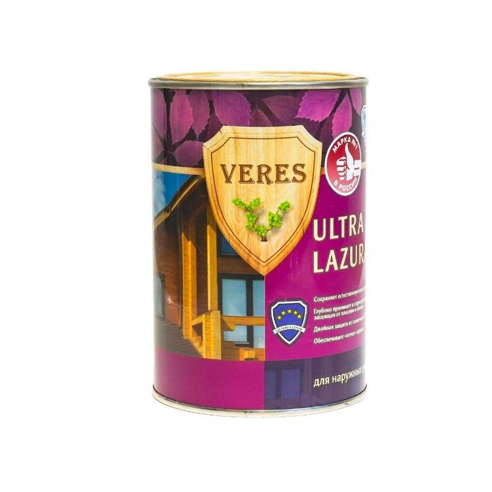 Пропитка Верес Ultra Lazura №17 золотой бор 9 л "VERES"