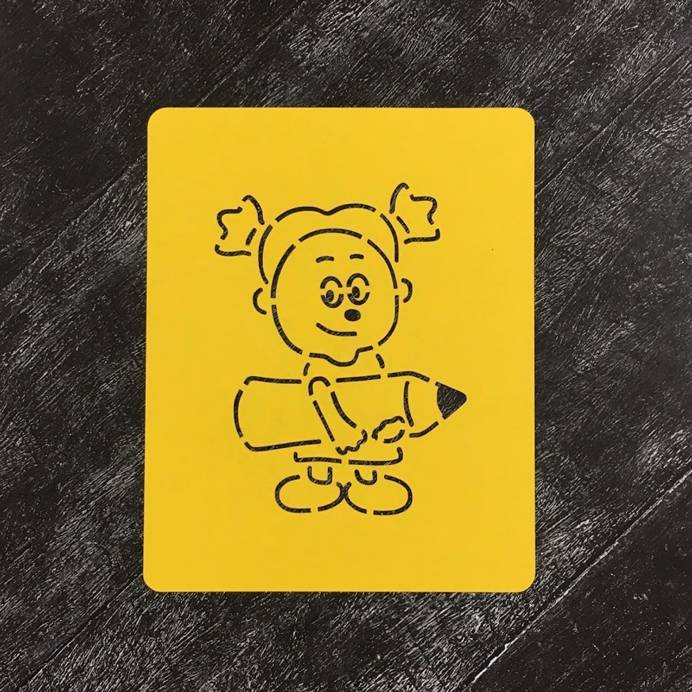 Ученик №12 Девочка с карандашом