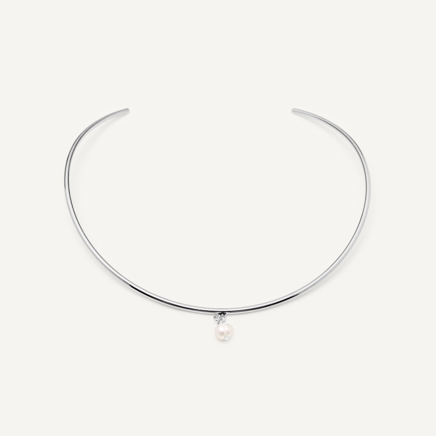 Колье Eclipse Pearl Shine Necklace - Silver