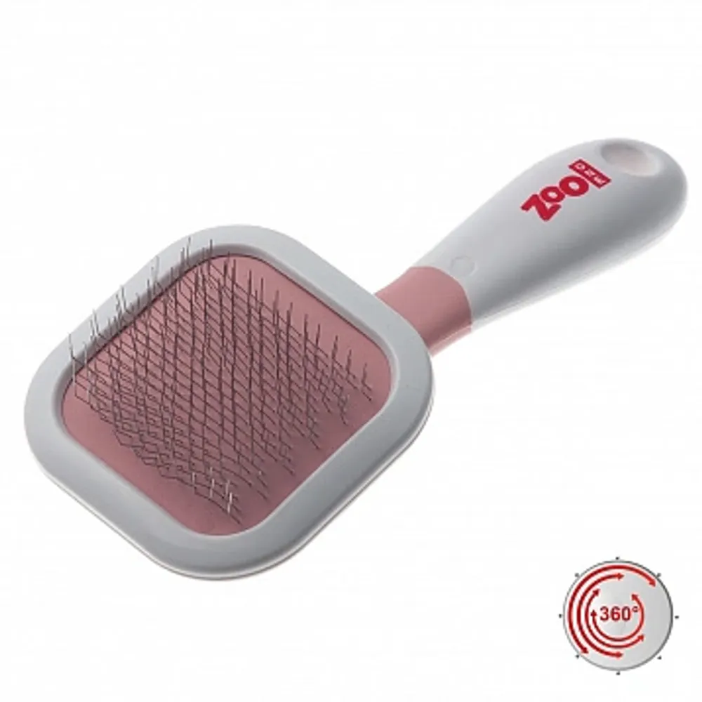 Пуходерка ZooOne "Эстетик" с поворотной ручкой, малая