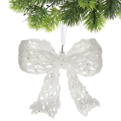 Подвеска «Чудесный бантик» 12*10 см, Белый