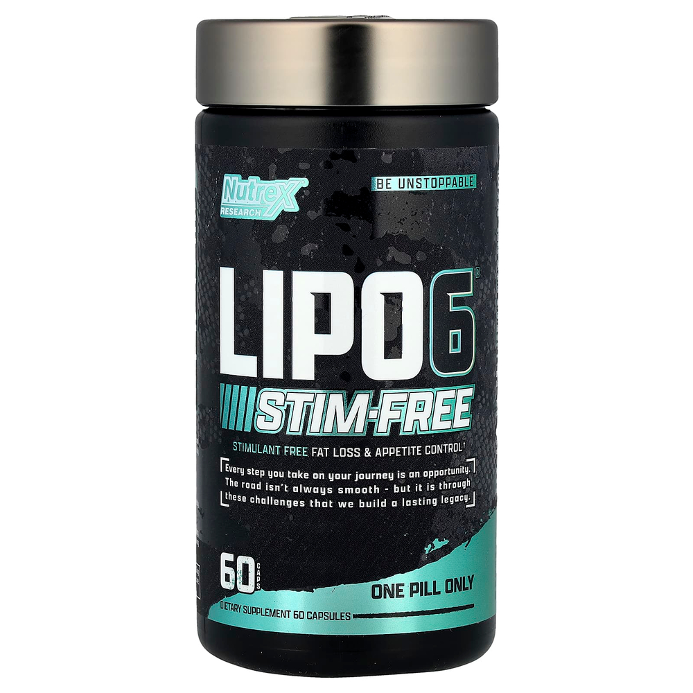 Nutrex Research, Lipo6®, без стимуляторов, 60 капсул