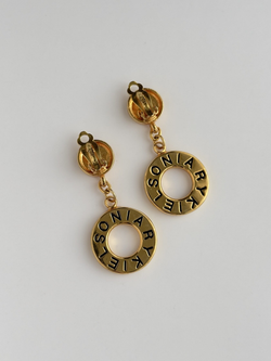 Клипсы с круглыми подвесками Sonia Rykiel