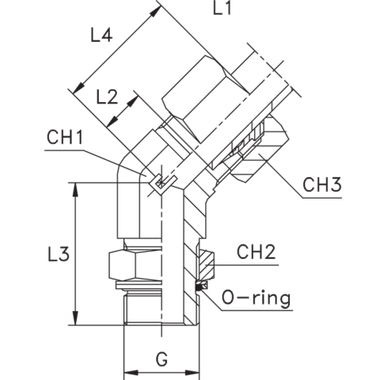 Штуцер FRG45 DS38 BSP 1.1/2 (в сборе)