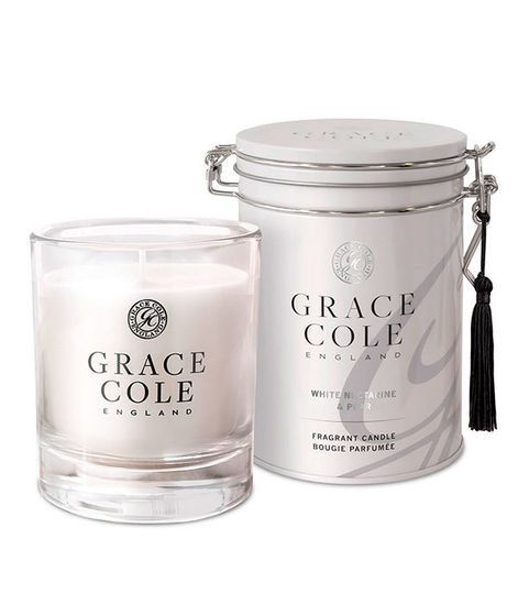 Белый нектарин и груша свеча ароматическая, Grace Cole