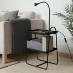 Прикроватная тумба IKEA HATTASEN (ХАТТАСЕН), Черный, 40х27х58 см