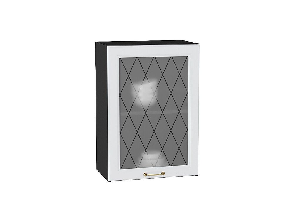 Шкаф верхний с 1-ой остекленной дверцей Ницца