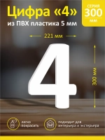 Цифра из пластика на стену