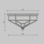 Потолочный светильник Maytoni Zeil H356-CL-03-BZ
