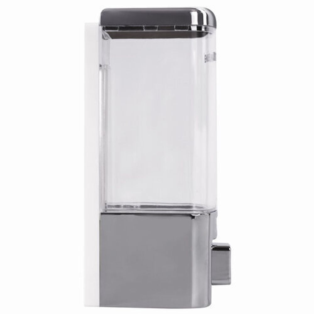 Дозатор для жидкого мыла LAIMA, НАЛИВНОЙ, 0,48 л, хром, ABS-пластик, 605053