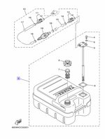 Бак Топливный Yamaha 24л. 6YJW2420J200
