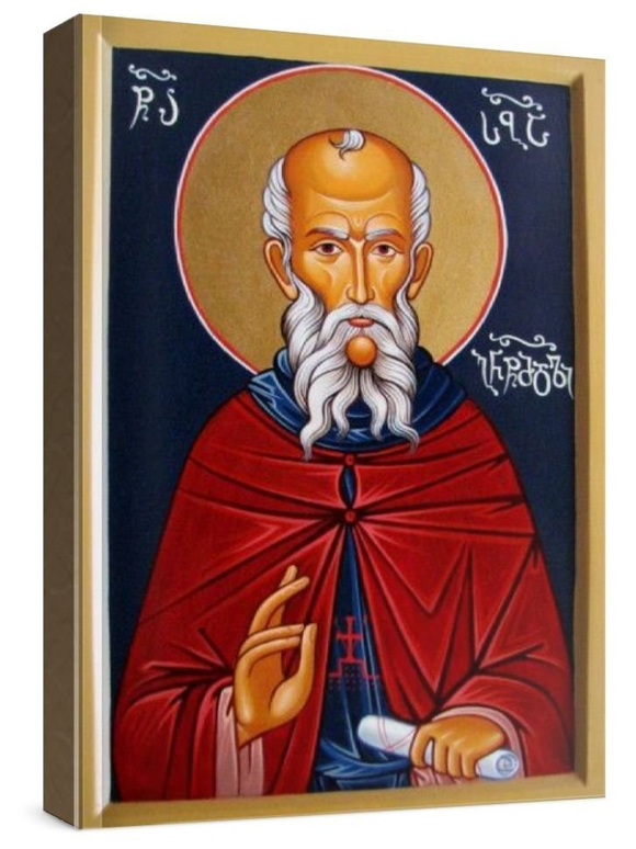 Савва Освященный (рукописная икона)