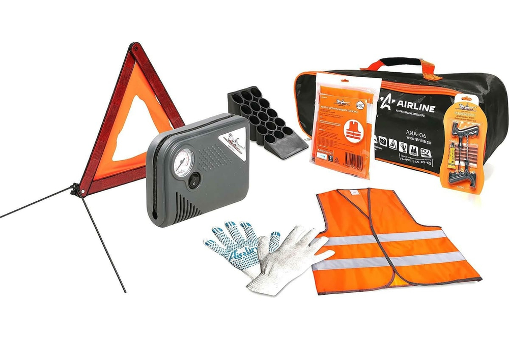 Дорожный набор автомобилиста для шиномонтажа "Шиномонтажник" AIRLINE ANA-06