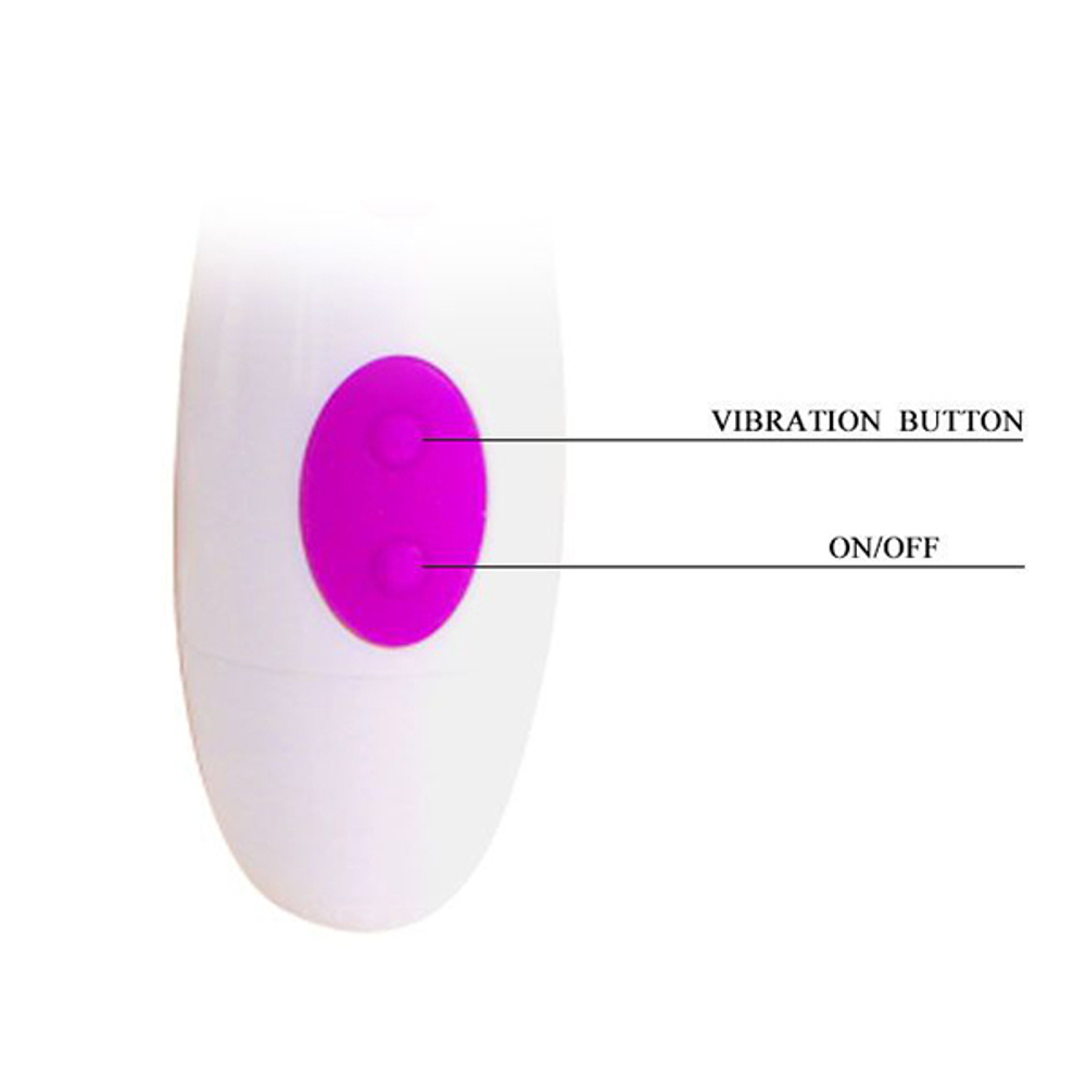 Вибратор 20см с клиторальным отростком Pretty Love Newman BI-014219