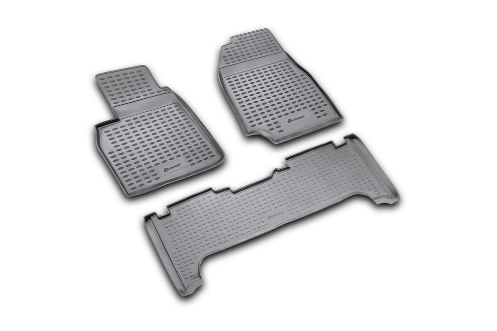 Коврики в салон TOYOTA Land Cruiser 100 1998-2007, 3 шт. (полиуретан) Element.NLC.48.06.210K