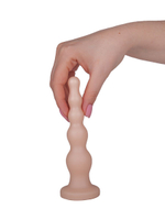 Телесная анальная ёлочка - 17,5 см. (Цвет: телесный)