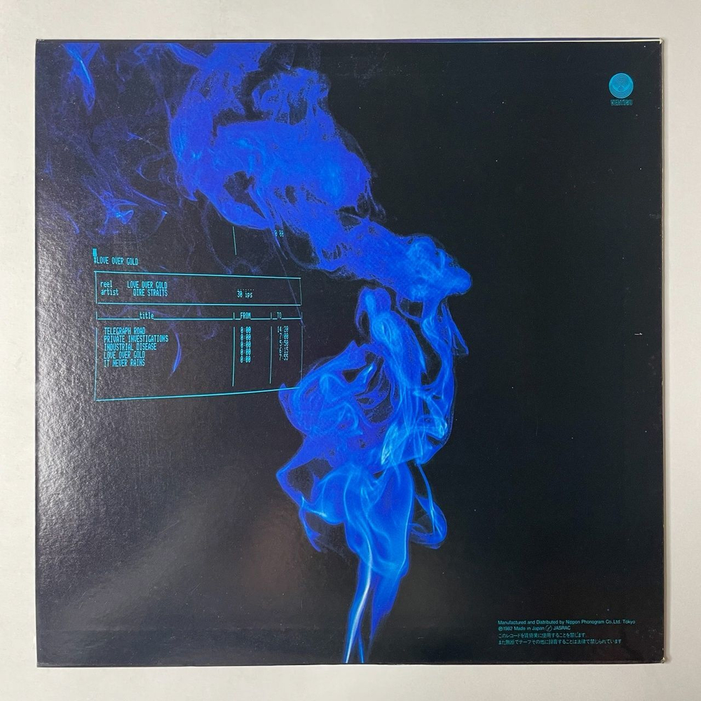 Винтажная виниловая пластинка LP Dire Straits Love Over Gold Любовь Дороже Золота (Japan 1982) (No Obi)