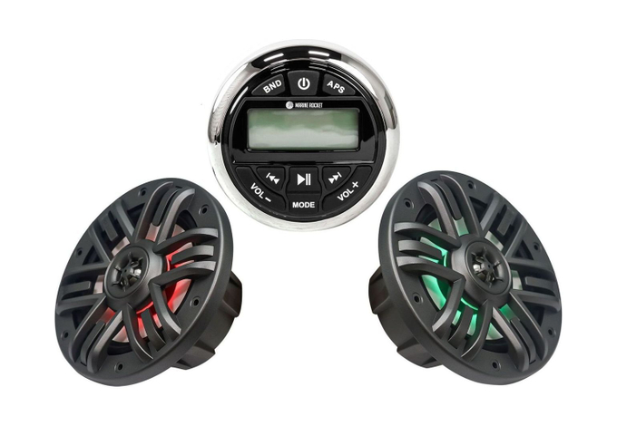 Морская аудиосистема MRH-833S, M165MR, Marine Rocket