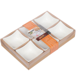 Салатник керам, квадр, 6 шт, 10х10 см, Квадрат, Y6-2524