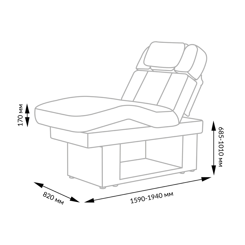 СПА кушетка МД-313А, 4 мотора