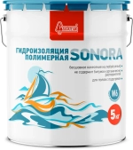 Гидроизоляция Старатели, полимерная, для ванной, душевой, пола, бетона, потолка/ Sonora 5 кг.