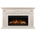 Каминокомплект: Очаг Electrolux EFP/P-4220LS, портал Siena 42/40/36, сл. кость с зол. патиной