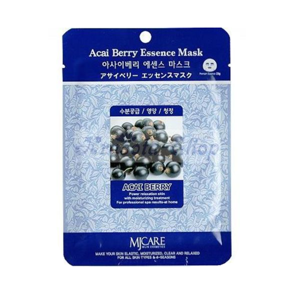 Тканевая маска для лица c экстрактом ягоды асаи MIJIN Essence Mask