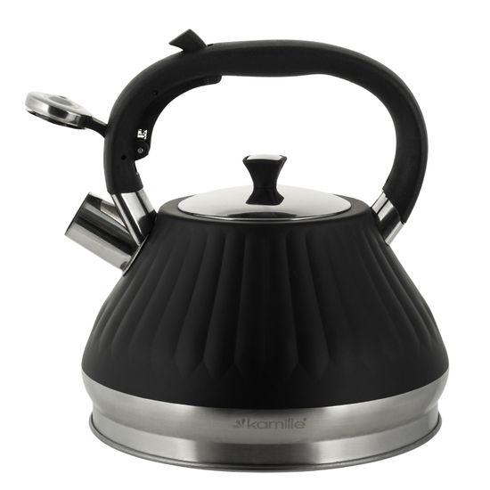 Чайник 3 л. из нержавеющей стали со свистком Kamille KM 0858
