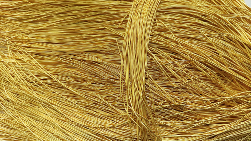 Канитель гладкая золото яркое  0.8мм