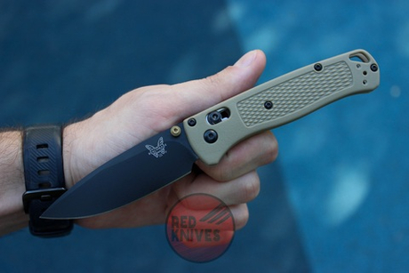 Реплика ножа Benchmade 535 Bugout OD Нейлон А+++ - черный клинок