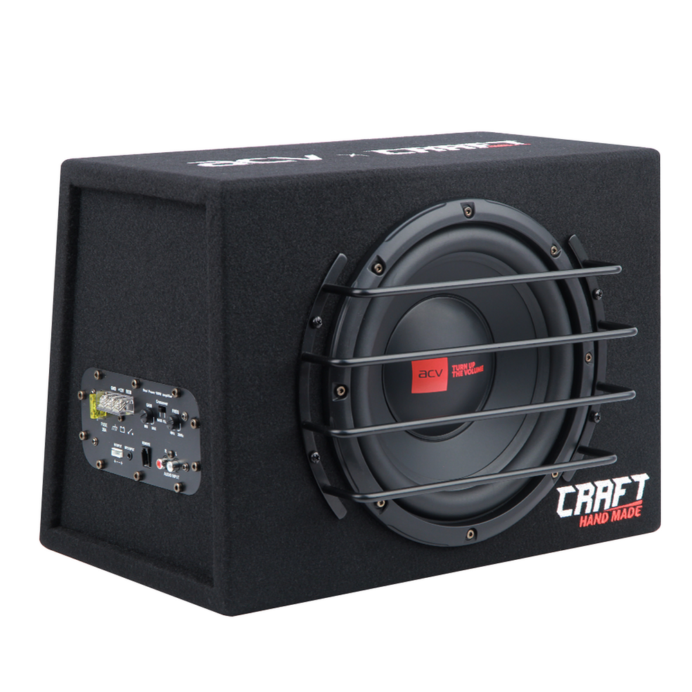 Автосабвуфер ACV CRAFT B10A активный, корпусной 25см.