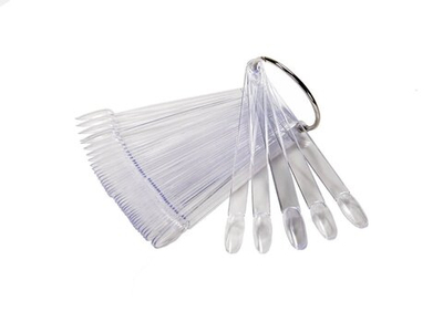 Палитра на кольце BeautyPro Арт.900432 ПРОЗРАЧНАЯ на 50 шт. (ОВАЛ)