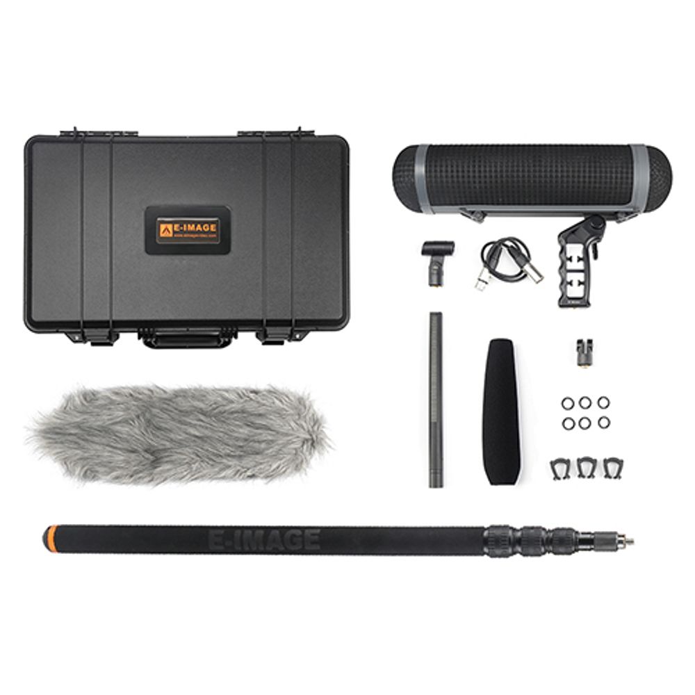 E-IMAGE BPMK2 Microphone kit with Boompole &amp; Blimp. Микрофон с комплектом аксессуаров
